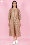 Cambric Cotton  Dress In Block Print
